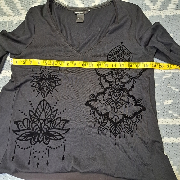 Desigual Women's‎ Ts_MASI T-Shirt Black size M - Picture 8 of 9